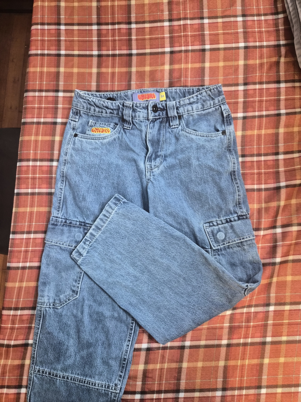 Empyre Blue Boy Cargo Jeans